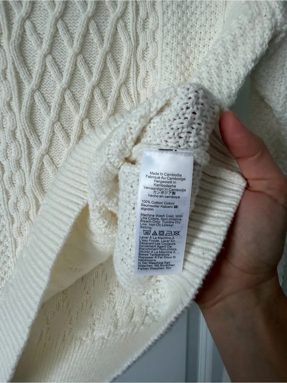 J. Crew textured aran